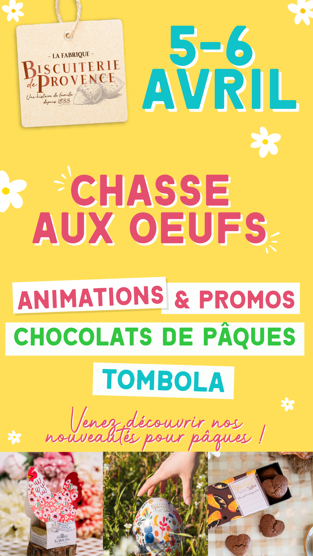 Chasse aux oeufs à la Biscuiterie de Provence !