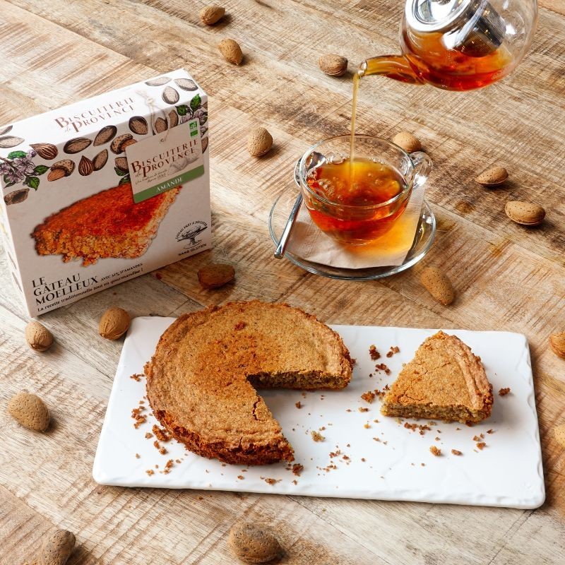Gâteau moelleux amandes Bio - gourmandise sans gluten, idéale pour les coeliaques