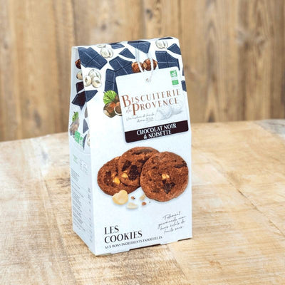 Organic Dark Chocolate and Hazelnut Cookies