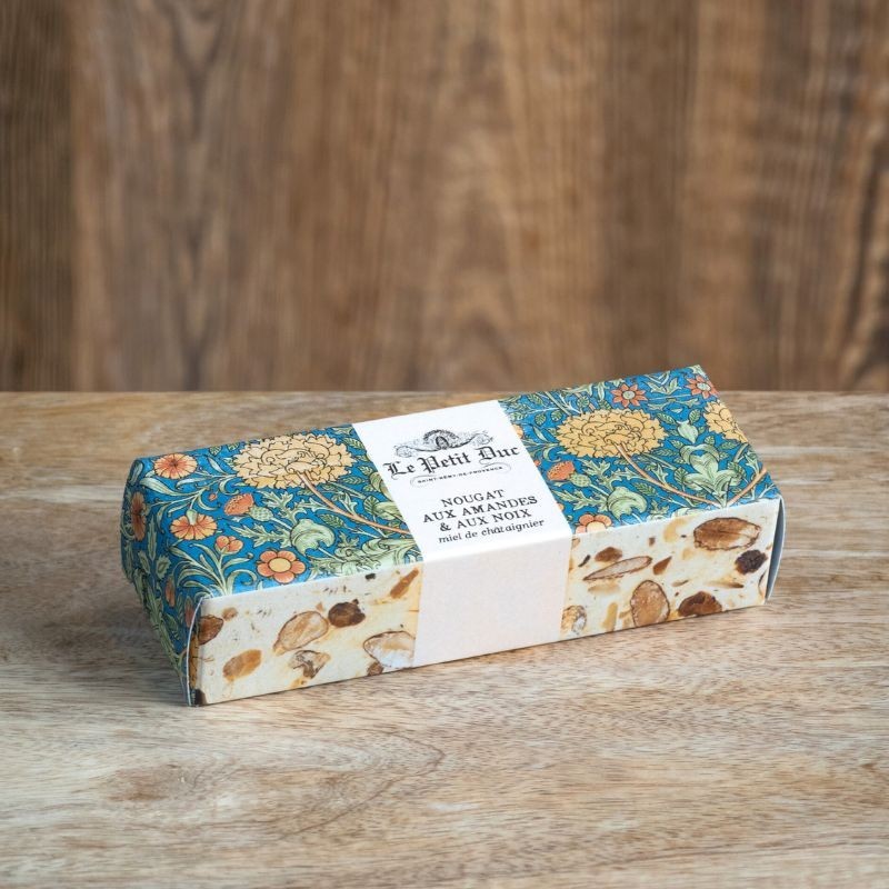 Barre de Nougat Des Cévennes - Nougat Des Cévennes aux Amandes et aux Noix sur une base de miel de châtaignier